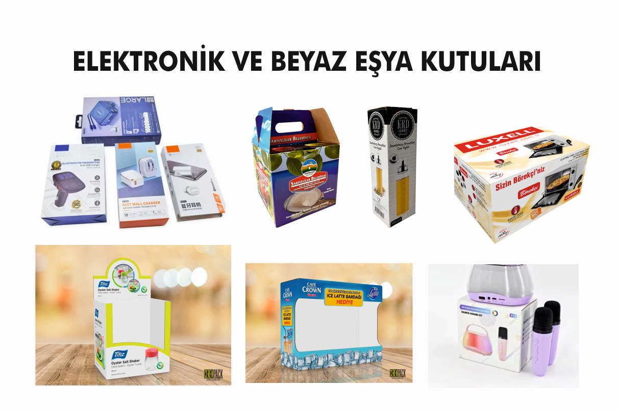 ÖZEL FİRMA BASKILI ELEKTRONİK VE BEYAZ EŞYA KUTULARI
