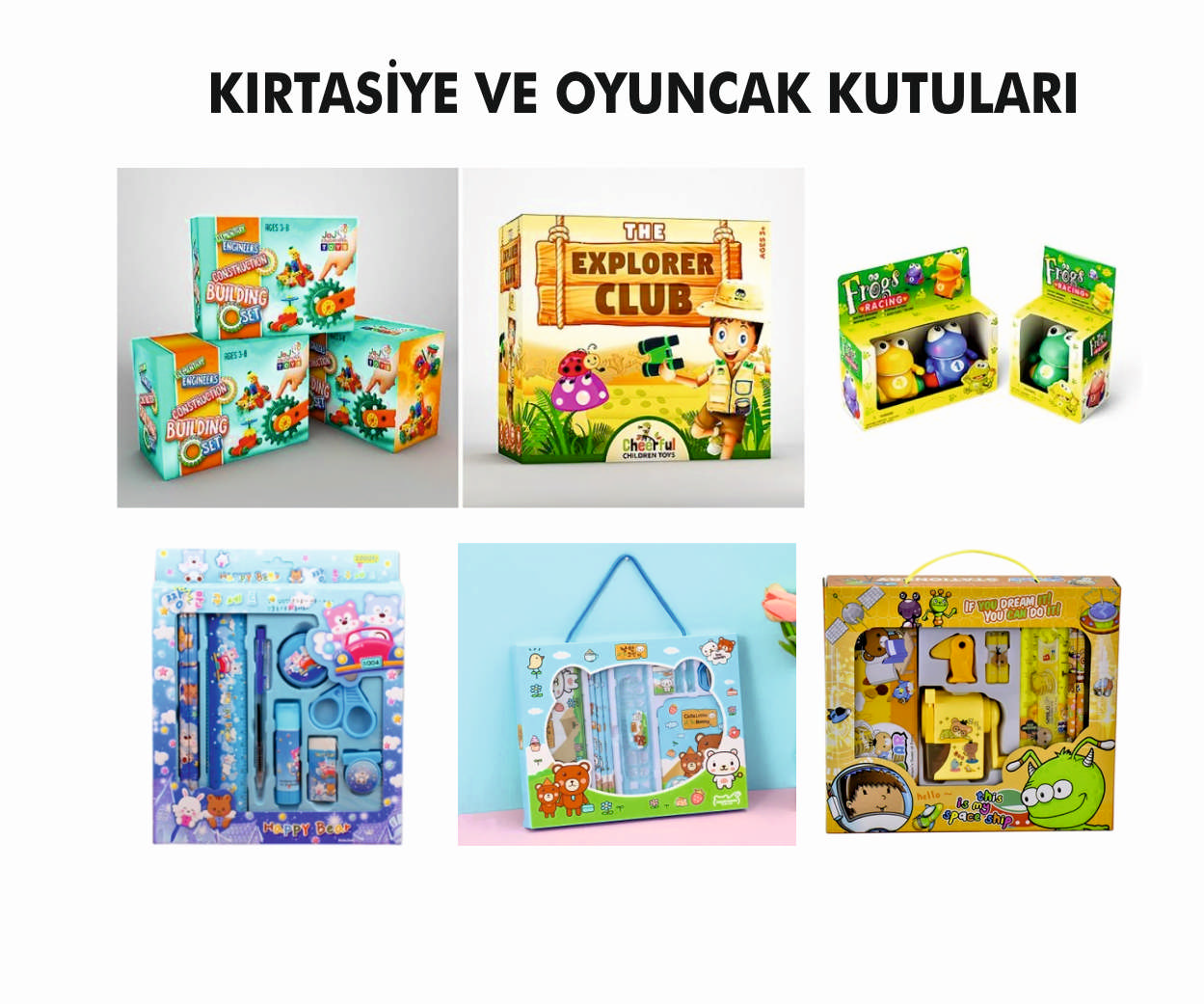 ÖZEL FİRMA BASKILI KIRTASİYE VE OYUNCAK KUTULARI. 