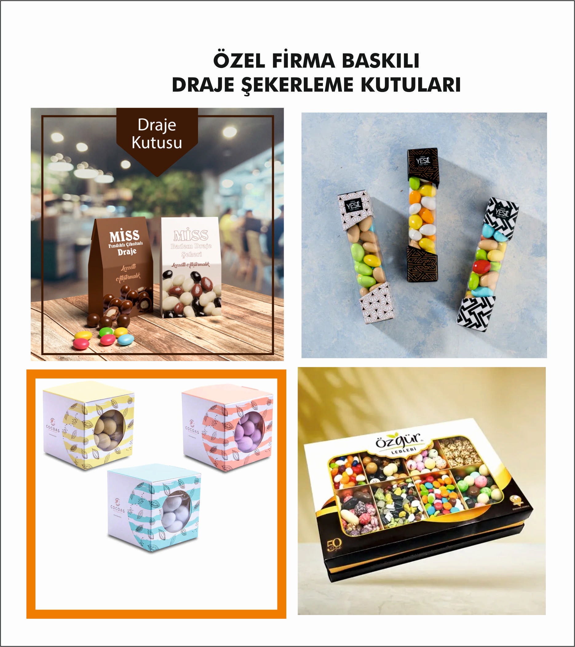 ÖZEL FİRMA BASKILI DRAJE ŞEKERLEME KUTULARI.