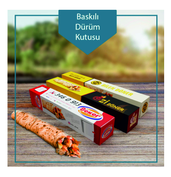ÖZEL FİRMA BASKILI KLASİK DÜRÜM KUTUSU 